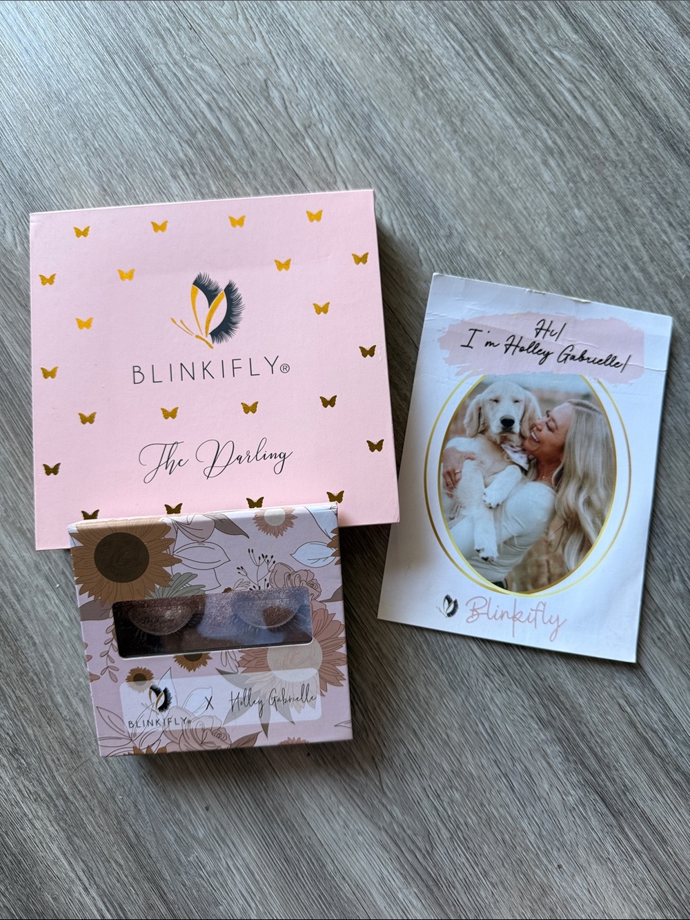 Blinkifly The Darling Kit + Collab Holley Gabrielle (set of 3) False Lashes BNIB
